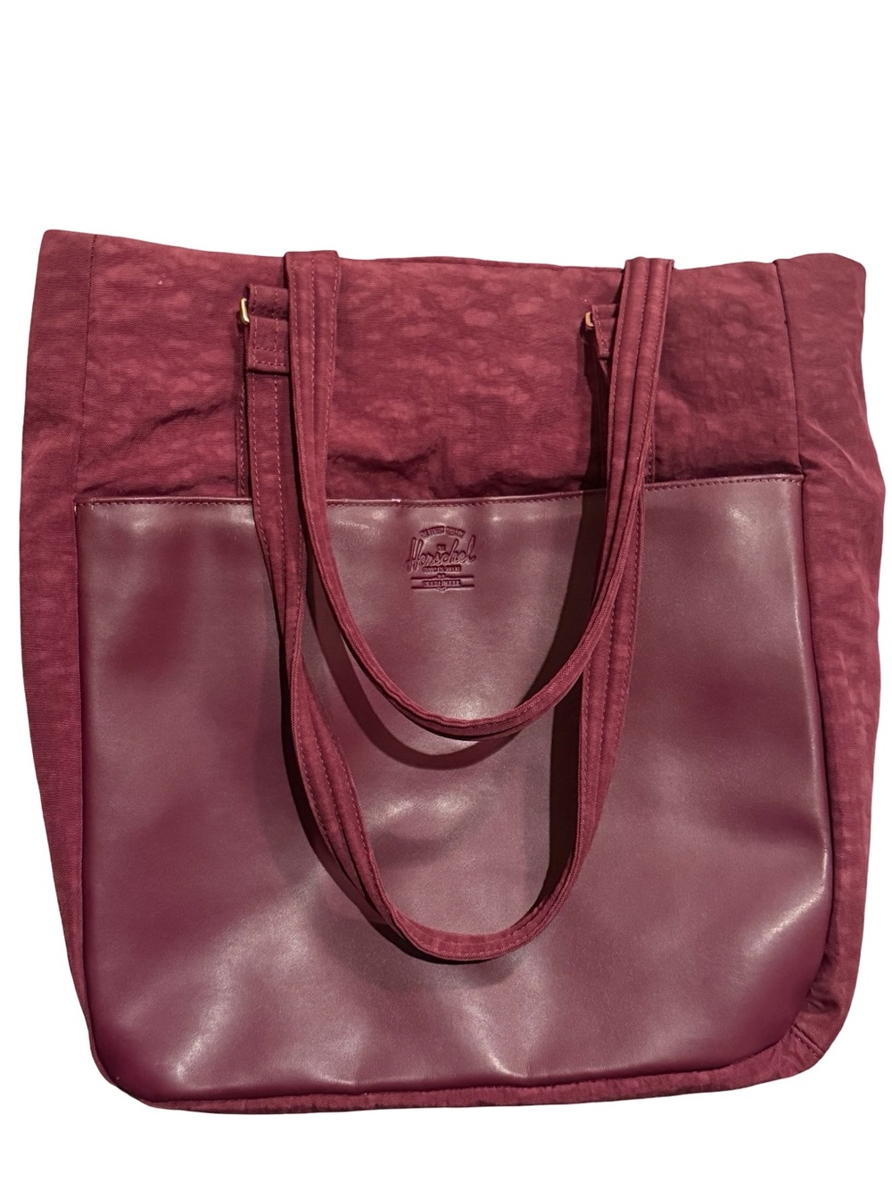 HERSCHEL SUPPLY CO. Burgundy Port Orion Tote Bag Leather